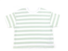 Name It silt green striped short boxy top